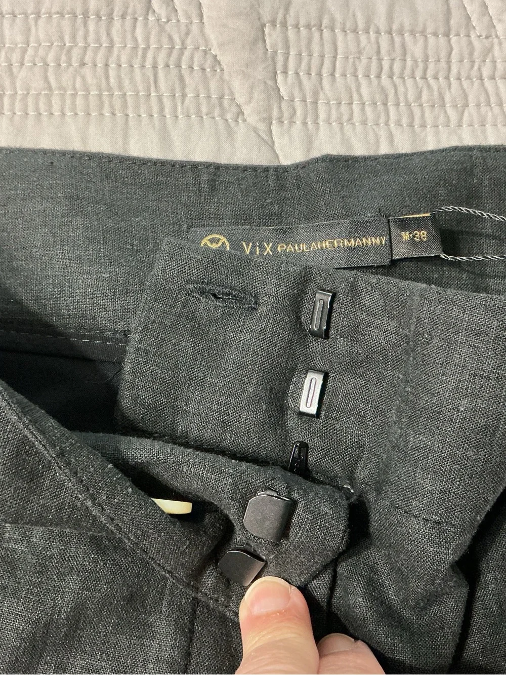 VIX Paula Hermanny Solid Bree High Waist Pants M - Picture 4 of 10